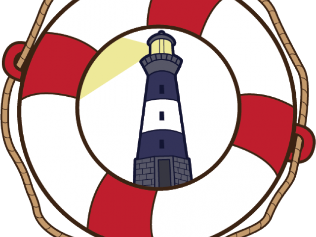 Lighthouse Clipart Themed - Clip Art Life Preserver Png (640x480), Png Download