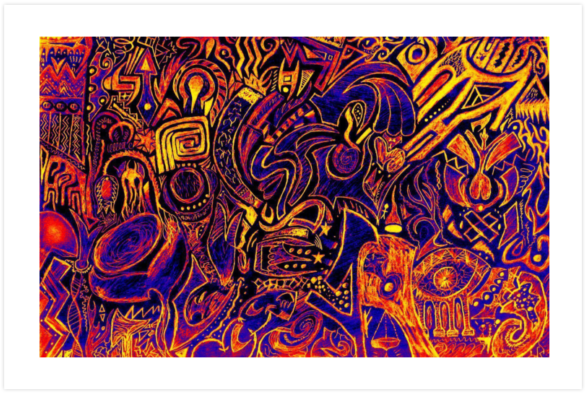 Wolf In Sheeps Clothing $18 - Free Psychedelic Art (650x650), Png Download