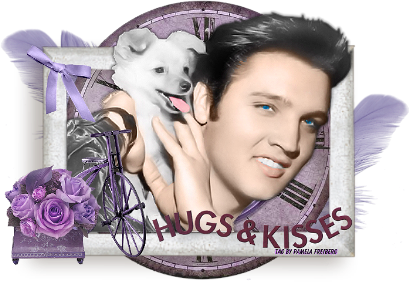Hugs And Kisses Photo Doggyandmeelvis - Poster (800x600), Png Download