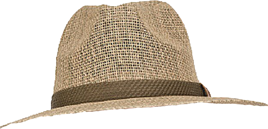 Natural & Neutral Mens Fashion Shaped Burlap Tabacco - Fedora (900x445), Png Download