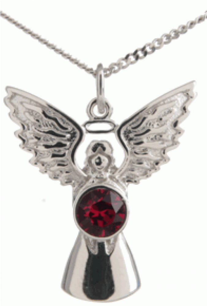 Garnet Guardian Angel Necklace - Necklace (1000x1000), Png Download