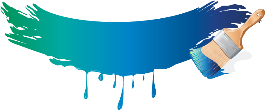 Paint Brush Orange Free (1089x462), Png Download