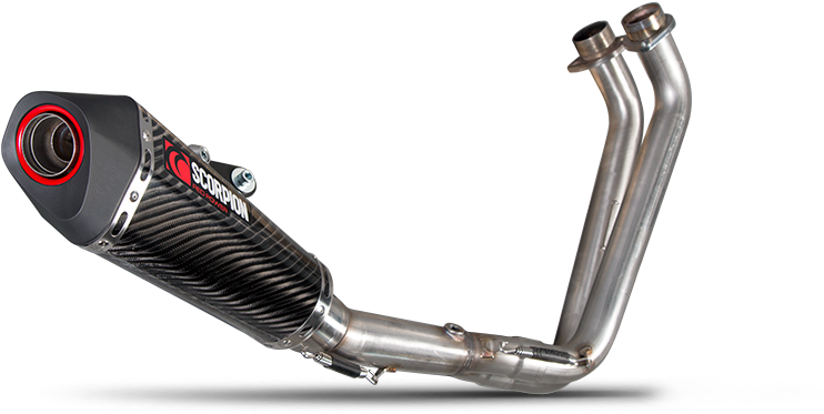 Full System - Motorbike Exhaust (900x600), Png Download