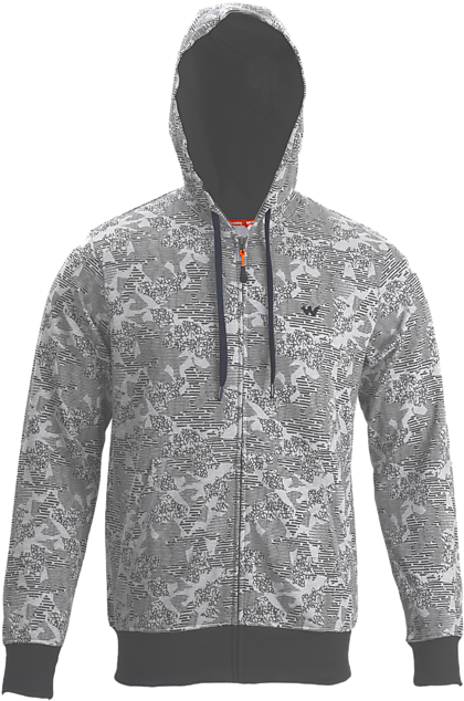 Wildcraft Men Men Zippered Sweatshirt Camo - Hoodie (490x735), Png Download