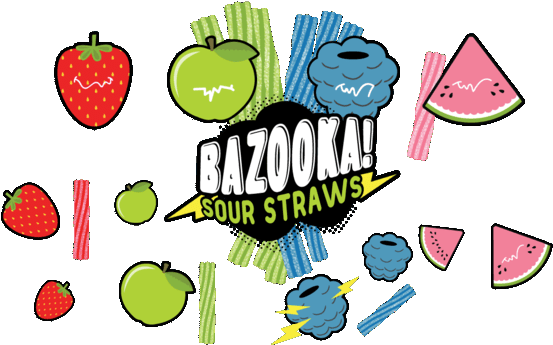 Bazooka Sour Straws - Bazooka E Liquid Logo (600x600), Png Download