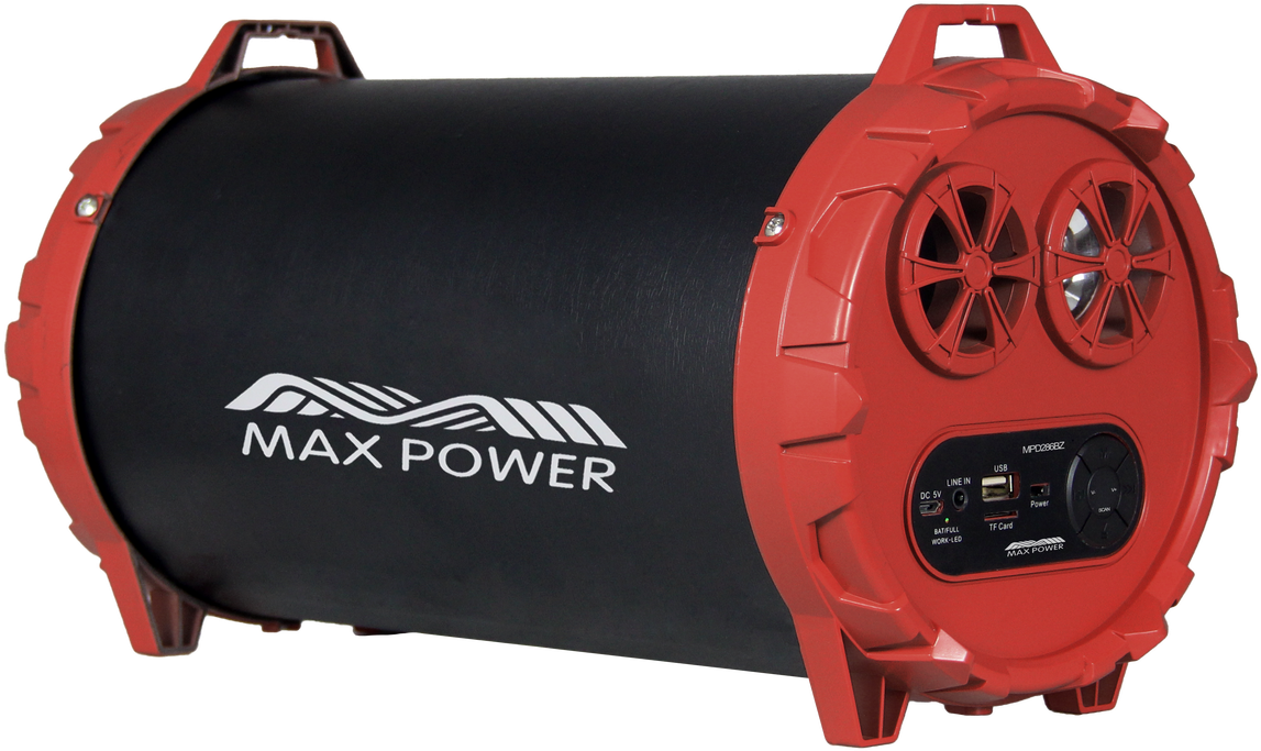 Max Power 286bz Heavy Duty Metal Bazooka Red - Machine (1280x890), Png Download