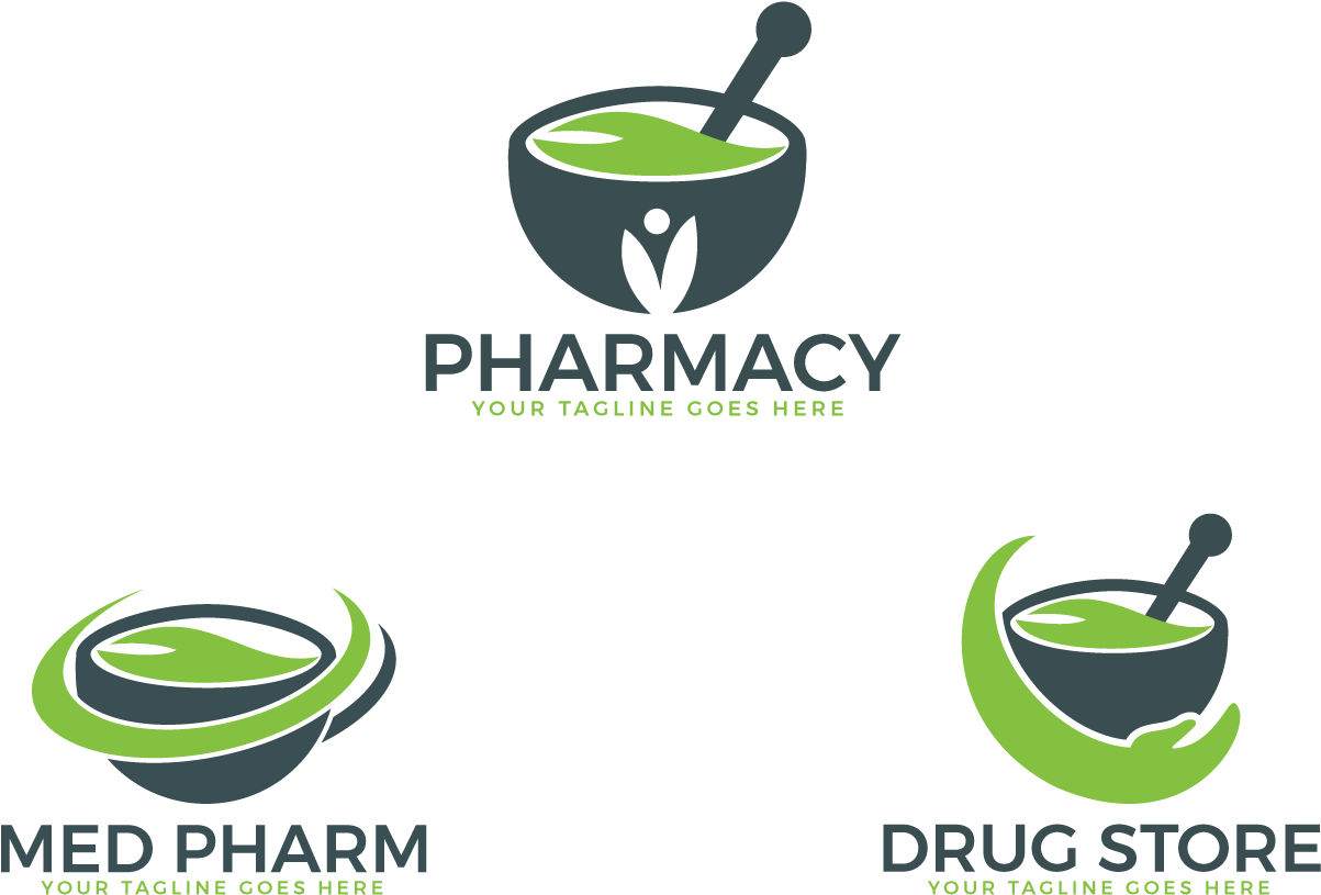 Pharmacy Medical Logo Design Set - Graphic Design (1500x1000), Png Download