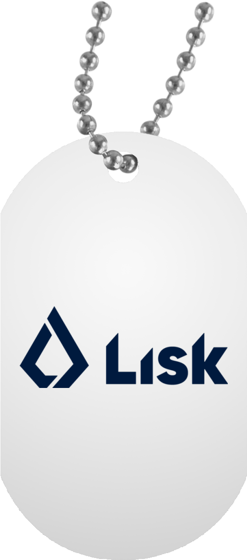 Un5588 White Dog Tag / Lisk - Locket (1155x1155), Png Download