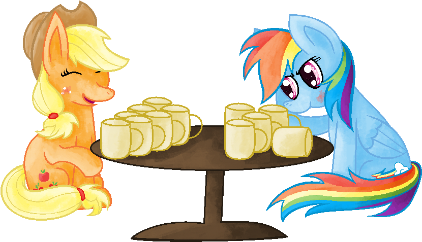 Applejack Artist Glitzerkirby - Cartoon (909x552), Png Download