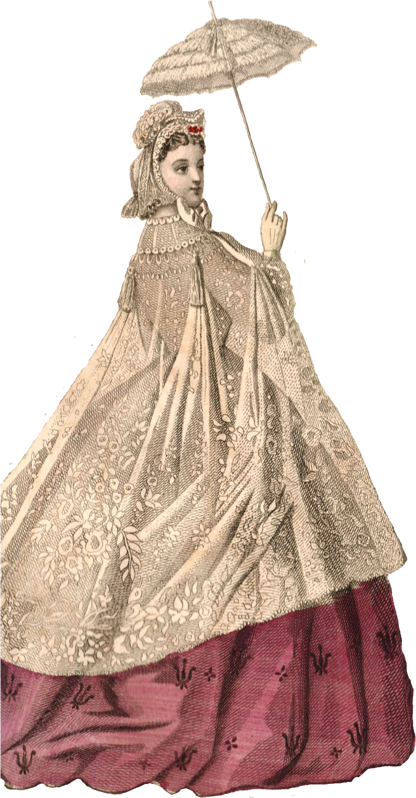 Lovely Edwardian Lady Png Image Free Clip Art (848x1600), Png Download