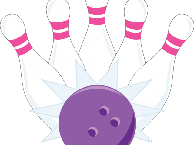 Bowling Clipart Pink - Ten-pin Bowling (640x480), Png Download