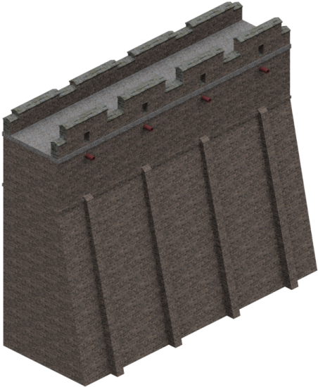 Castlewall 01 East - Roof (600x600), Png Download