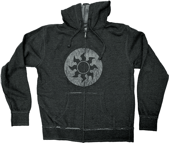 Raw Edge Hoodie White Mana (750x750), Png Download