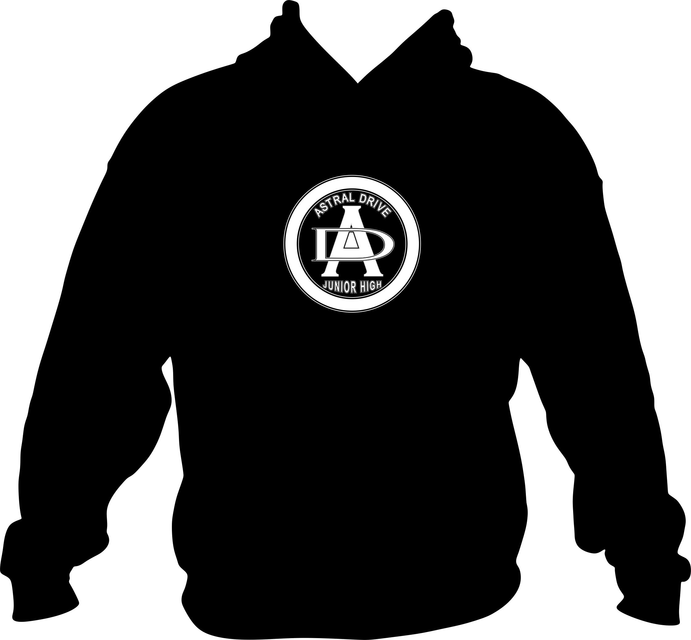 Gildan Hoodie Astral Drive Athletic Logo (white) - Odal Rune (2239x2072), Png Download