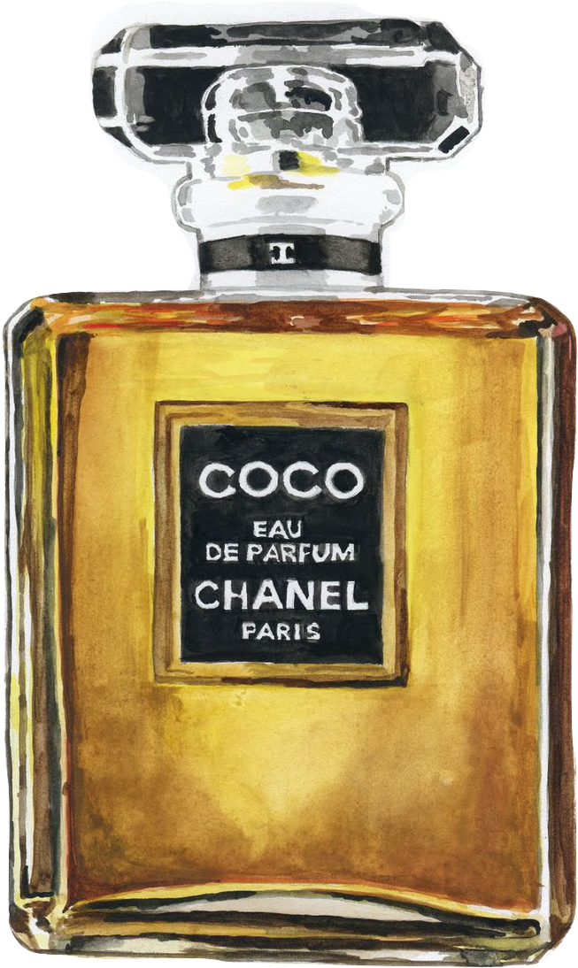 Chanel Clipart Cologne - Clipart Of Coco Mademoiselle Perfume (716x1203), Png Download