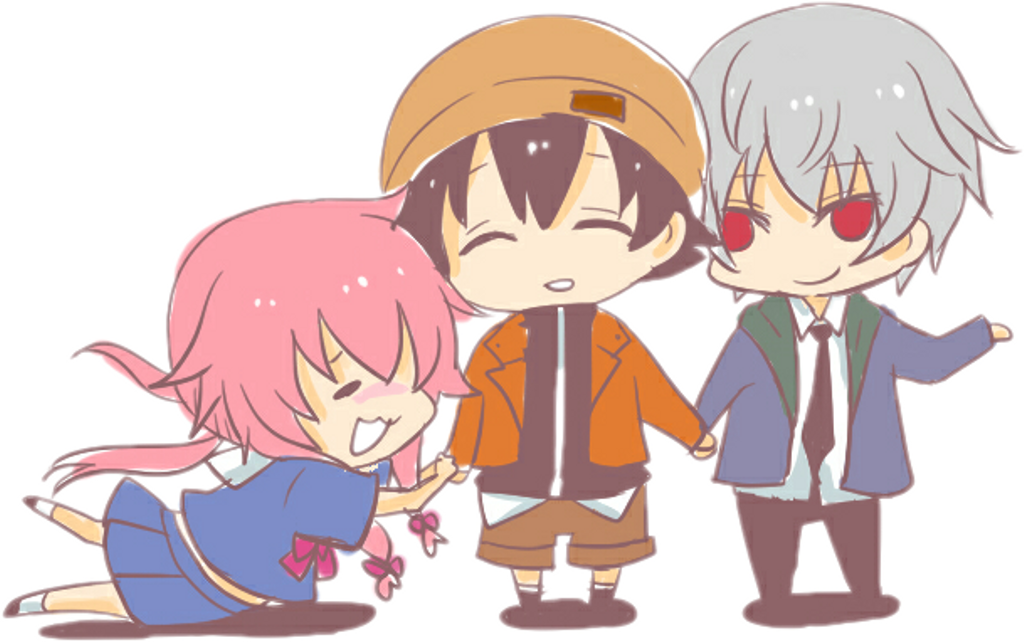 #anime #chibi #cute #yuki #amano #yuno #gasai #akise - Yuki Mirai Nikki Chibi (1024x642), Png Download