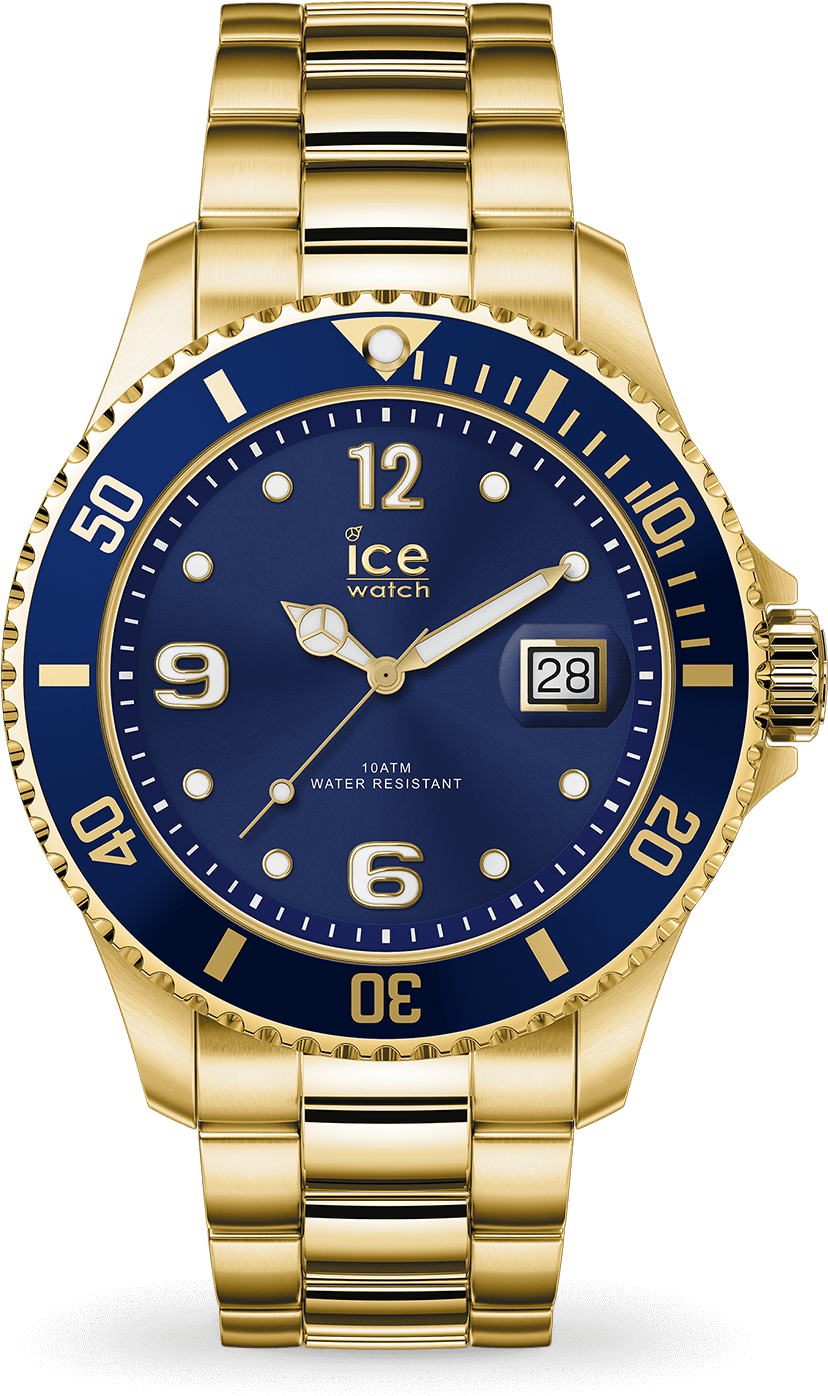 Ice Steel - Gold Blue - Rolex Submariner (1500x1500), Png Download