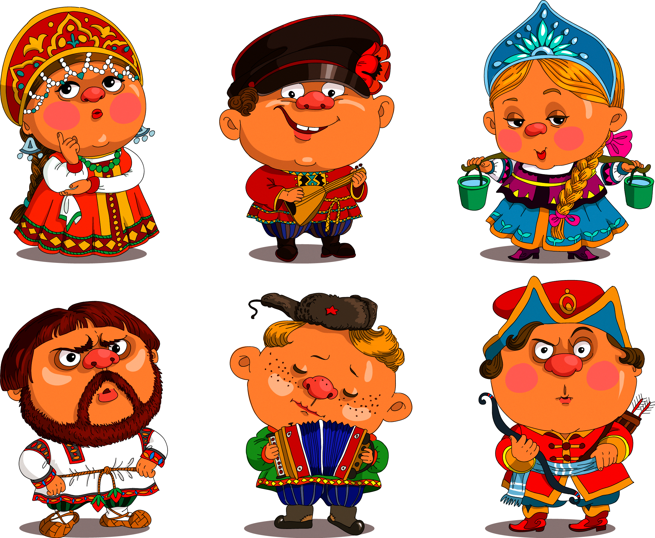 Full Size Of Cartoon Characters Alphabetical Order - Character Russian (2244x1844), Png Download