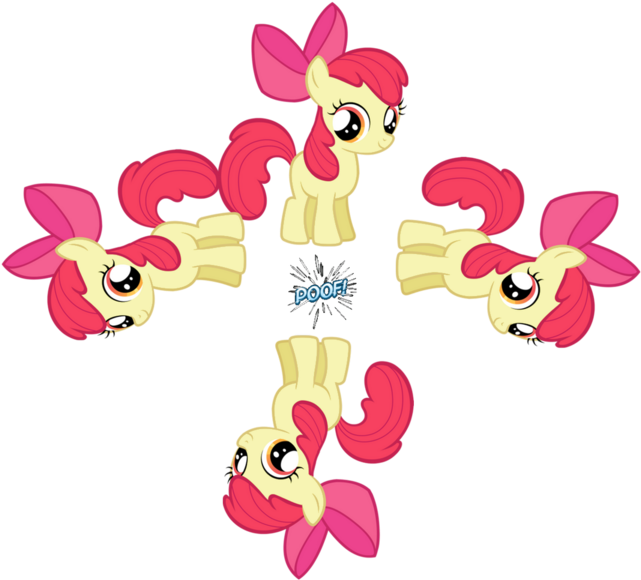 Apple Bloom, Meiosis, Pony Meiosis, Poof, Safe, Wat - Cutie Mark Crusaders (655x600), Png Download