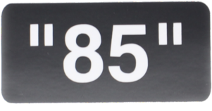 Off-white "85" - Label (1024x683), Png Download