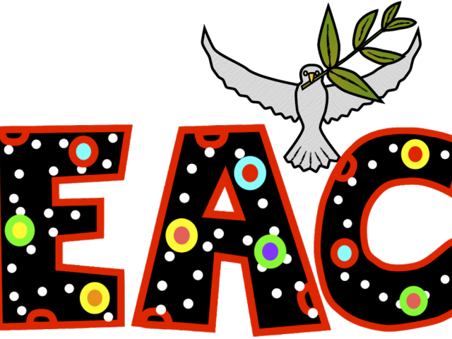 Peace Clipart Faith - Clipart Of Word Peace (640x480), Png Download