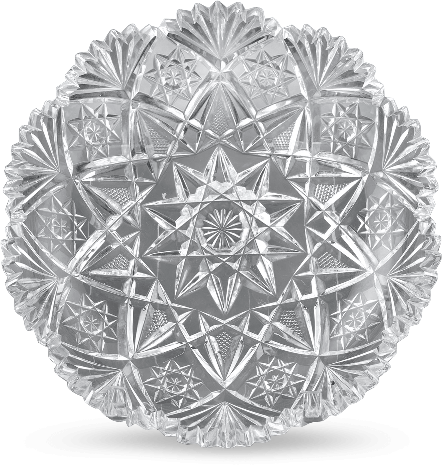 Antique Glass, American Brilliant Period, Cut Glass - Circle (1750x1750), Png Download