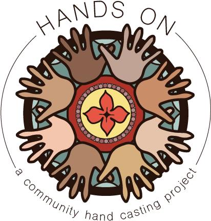 A Community Hand Casting Project - Circle (612x559), Png Download