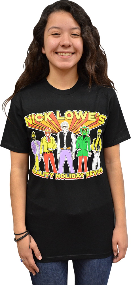 Nick Lowe's "holiday Holiday Revue" T-shirt Nick Lowe, - Nick Lowe Holiday Revue Shirt (462x1000), Png Download
