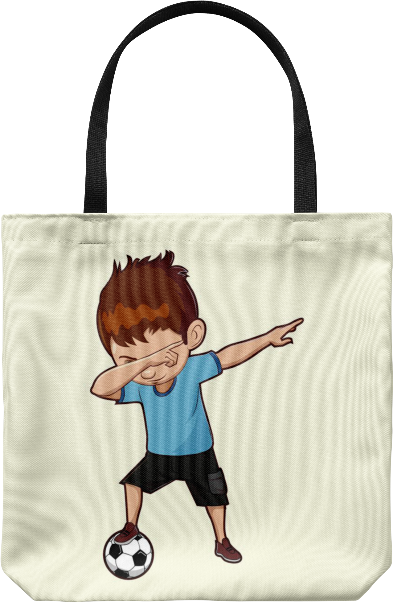 Dabbing Soccer Boy Tote Reusable Grocery Bag, Gifts - Little Boy Dabbing Png (2000x2000), Png Download