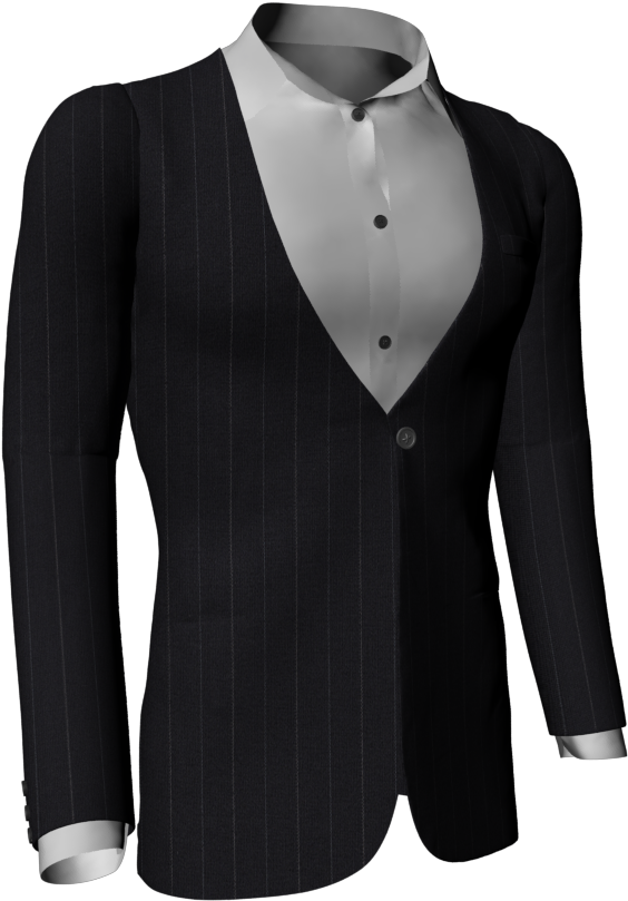 Black Stripes Formal Blazer- Customize Black Stripes - Formal Wear (1024x1024), Png Download
