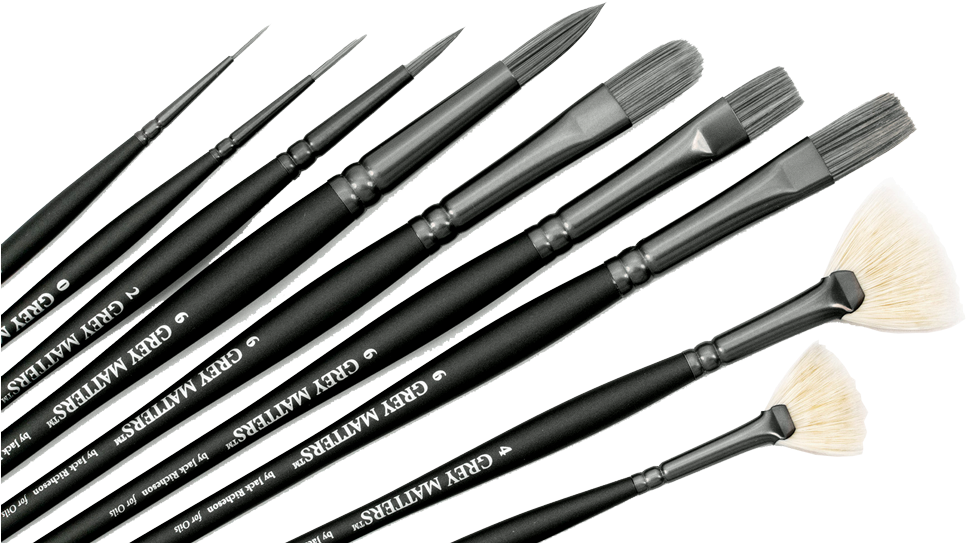 Richeson Grey Matters Synthetic Brushes - Makeup Brushes (1000x585), Png Download