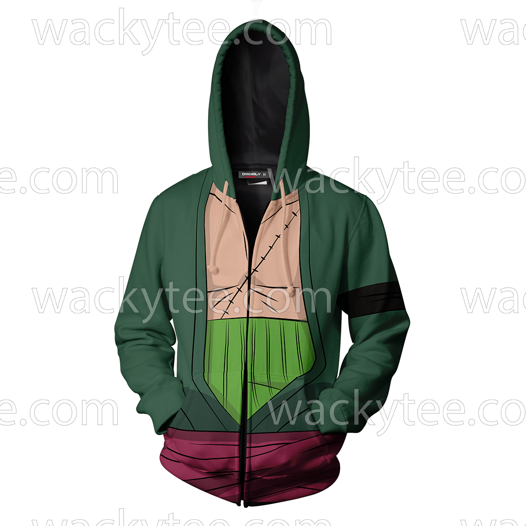 one piece zip up hoodie