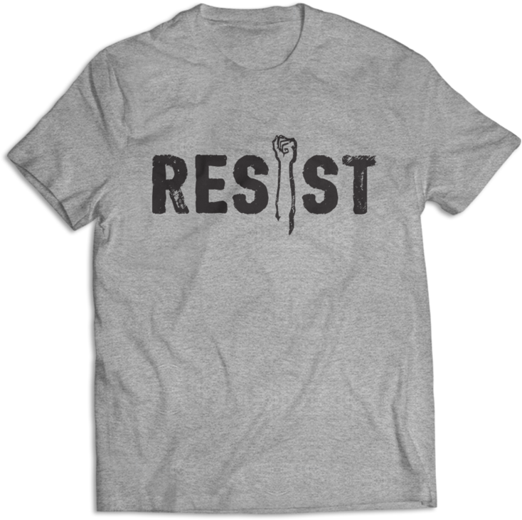 Anti Trump Power Fist T-shirt - Replay T Shirt Price (740x895), Png Download