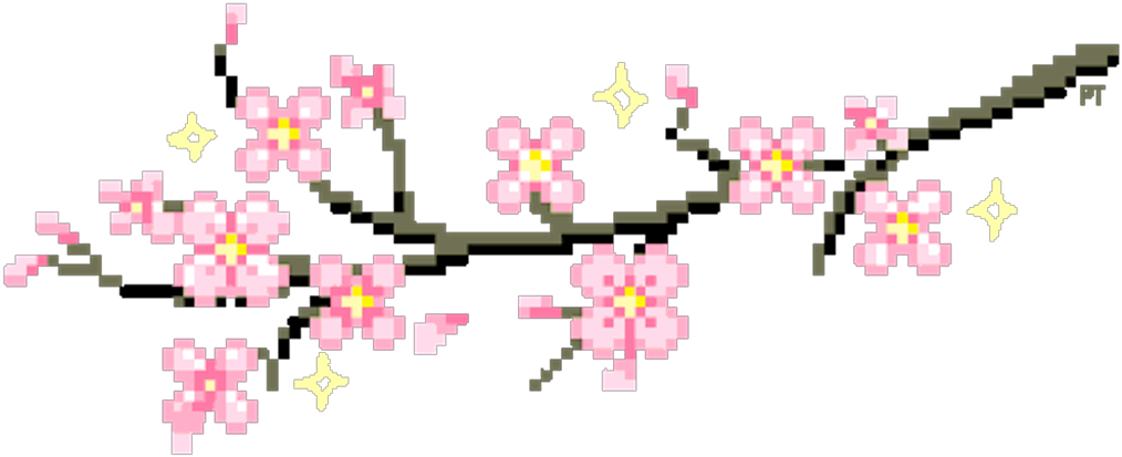 Download Hd Glitter Cherry Blossom Sakura Aesthetic Tumblr Aesthetic Pixel Gif Png Transparent Png Image Nicepng Com