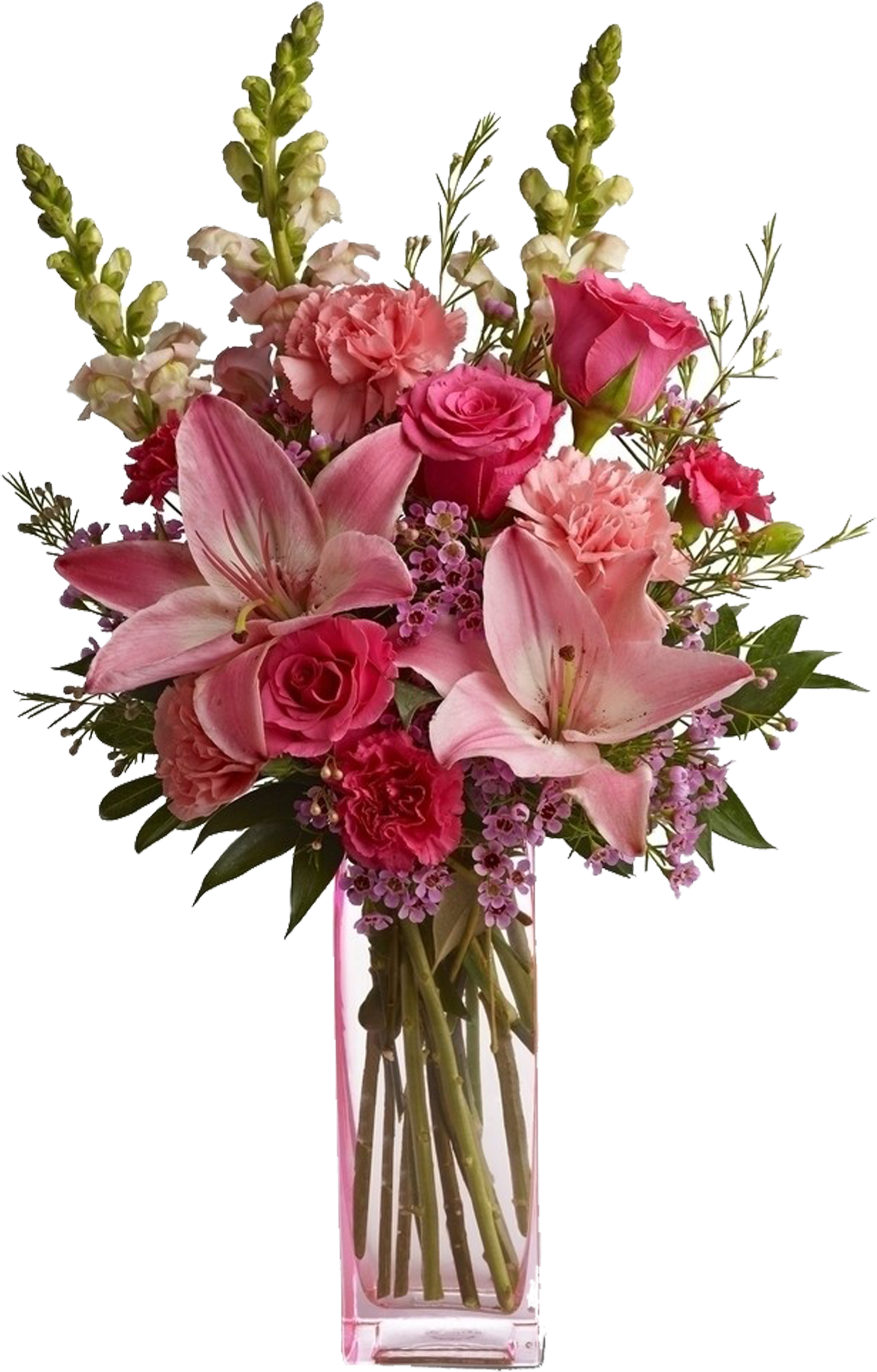 Graphic Free Flower Mothers Day Floristry Valentines - Mothers Day Flowers In Vase Png (2953x2953), Png Download