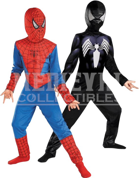 Kids Reversible Ultimate Spider Man Costume - Fantasia Do Homem Aranha (719x719), Png Download