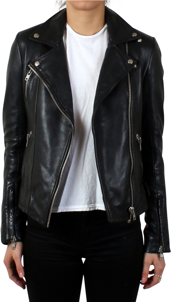 Veste Cuir Homme Moto (714x1024), Png Download