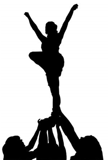 Cheer Life - Cheerleader Flyer Clipart (1144x532), Png Download