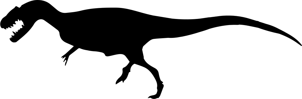 Png File Svg - Allosaurus Scale (981x324), Png Download