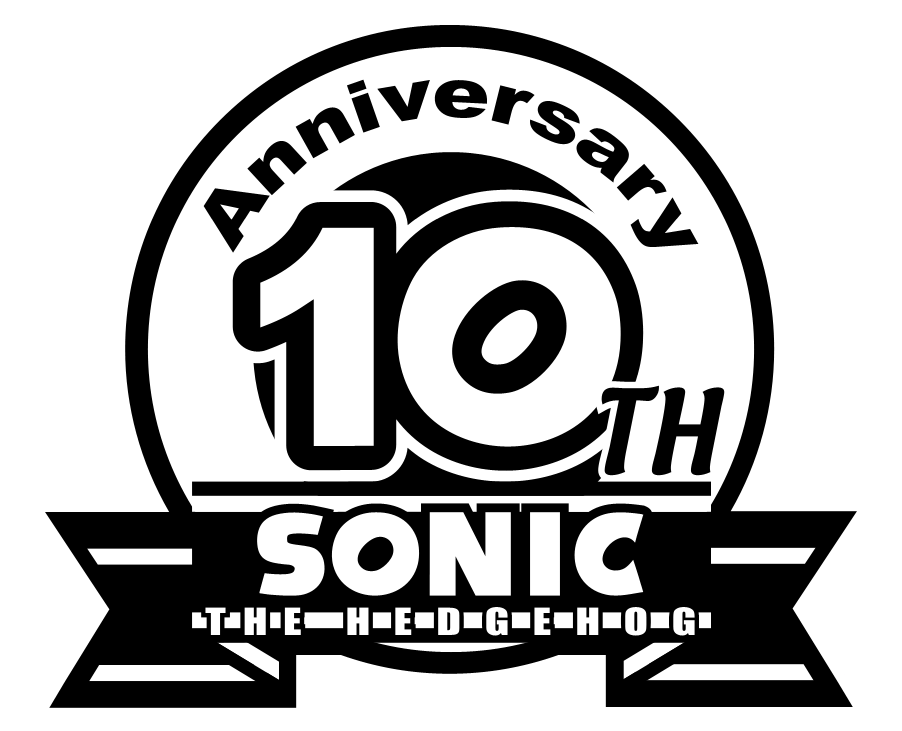 Sonic 10th Anniversary - Graphic Design (902x731), Png Download