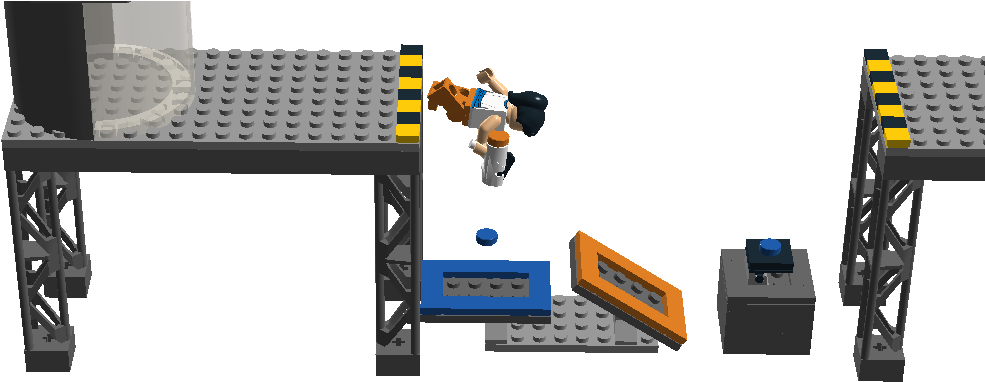 Old Aperture - Lego (1126x601), Png Download