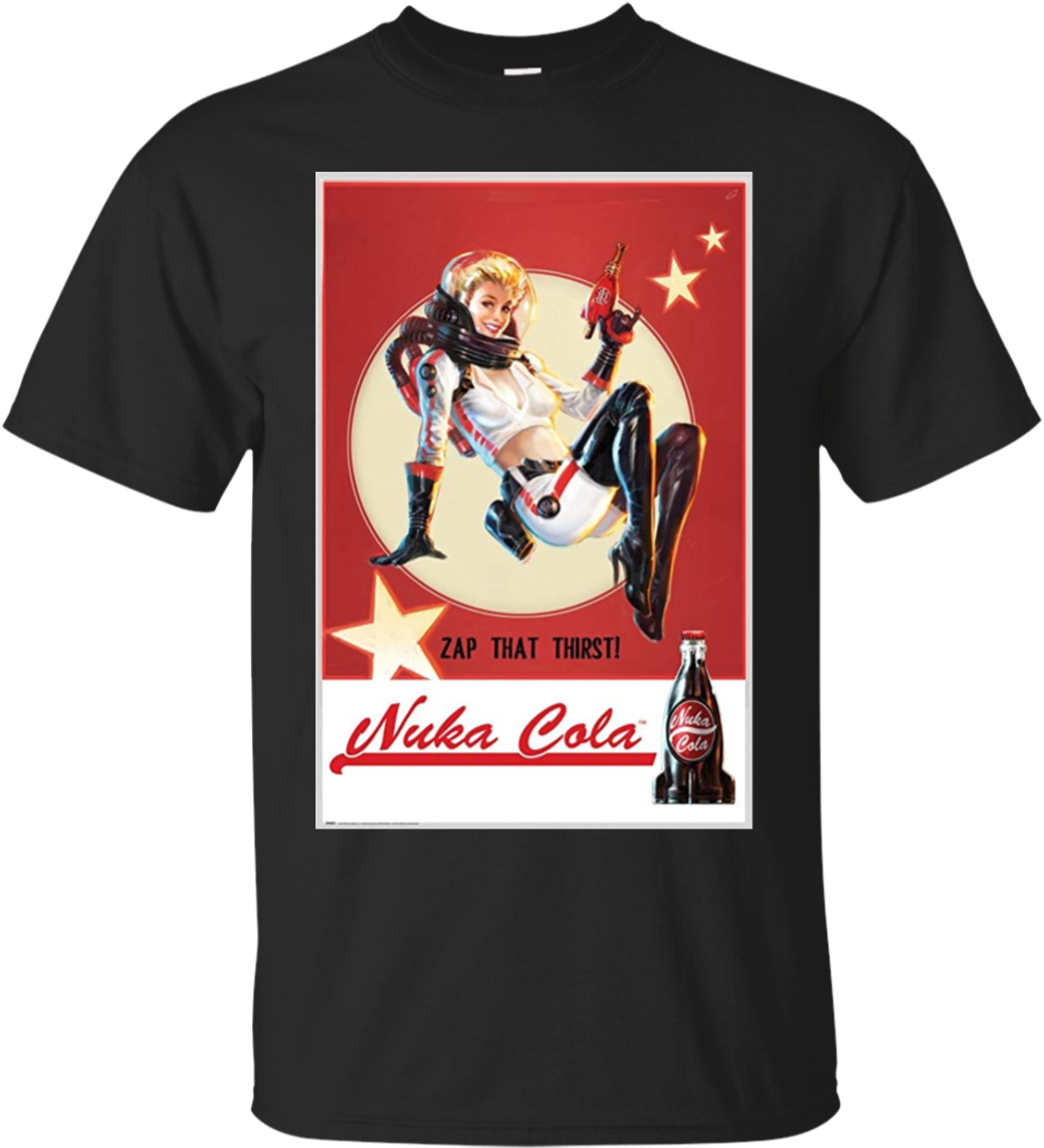 Nuka Cola Fan Pin Up G200 Gildan Ultra Cotton T-shirt - Nuka Cola Fallout Poster (1155x1155), Png Download