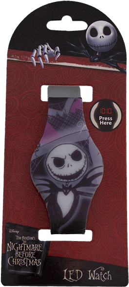 Nightmare Before Christmas Led Watch - Cartoon (600x600), Png Download