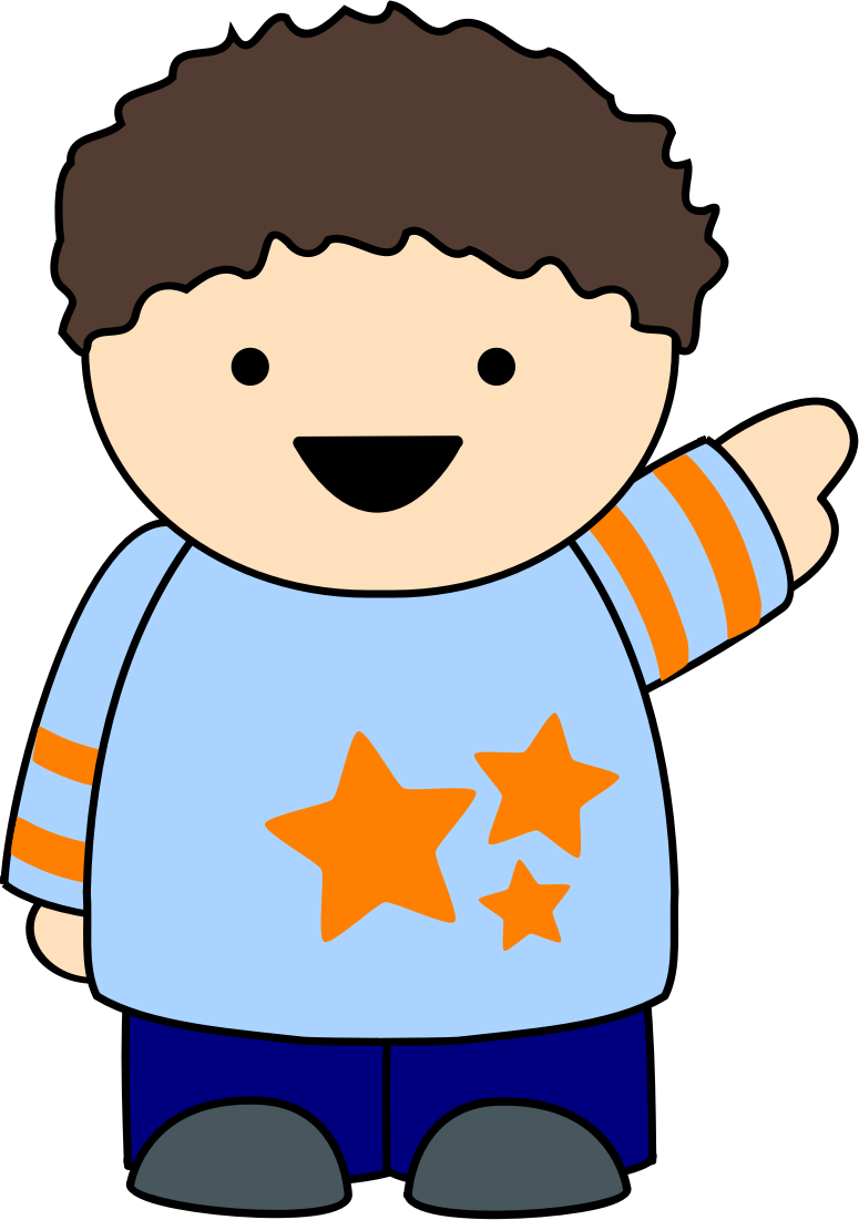 Picture Freeuse Stock Boy Big Image Png - Boy Pointing Clipart Png (775x1101), Png Download
