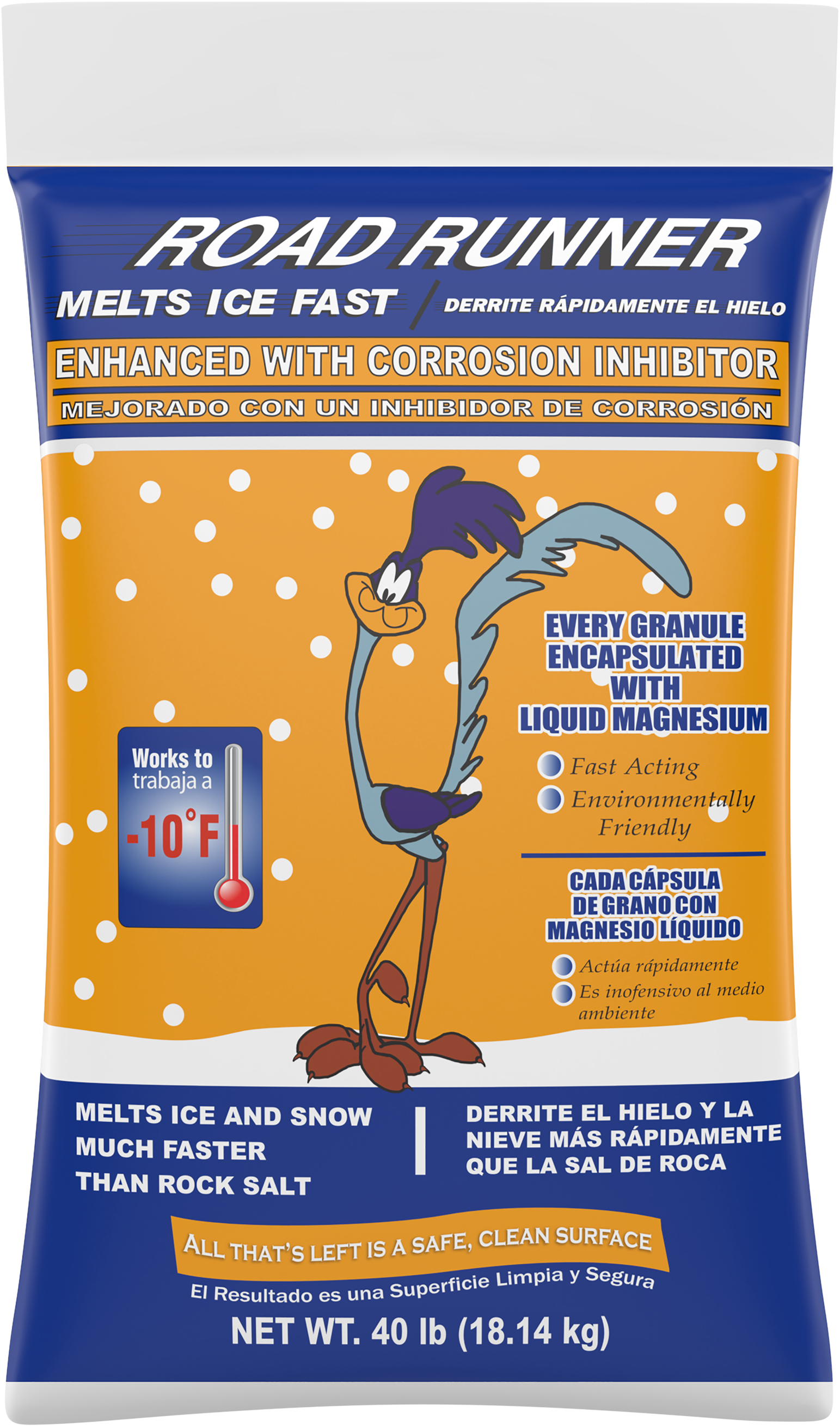 Packaged - Road Runner Ice Melt With Corrosion Inhibitor (3000x3000), Png Download