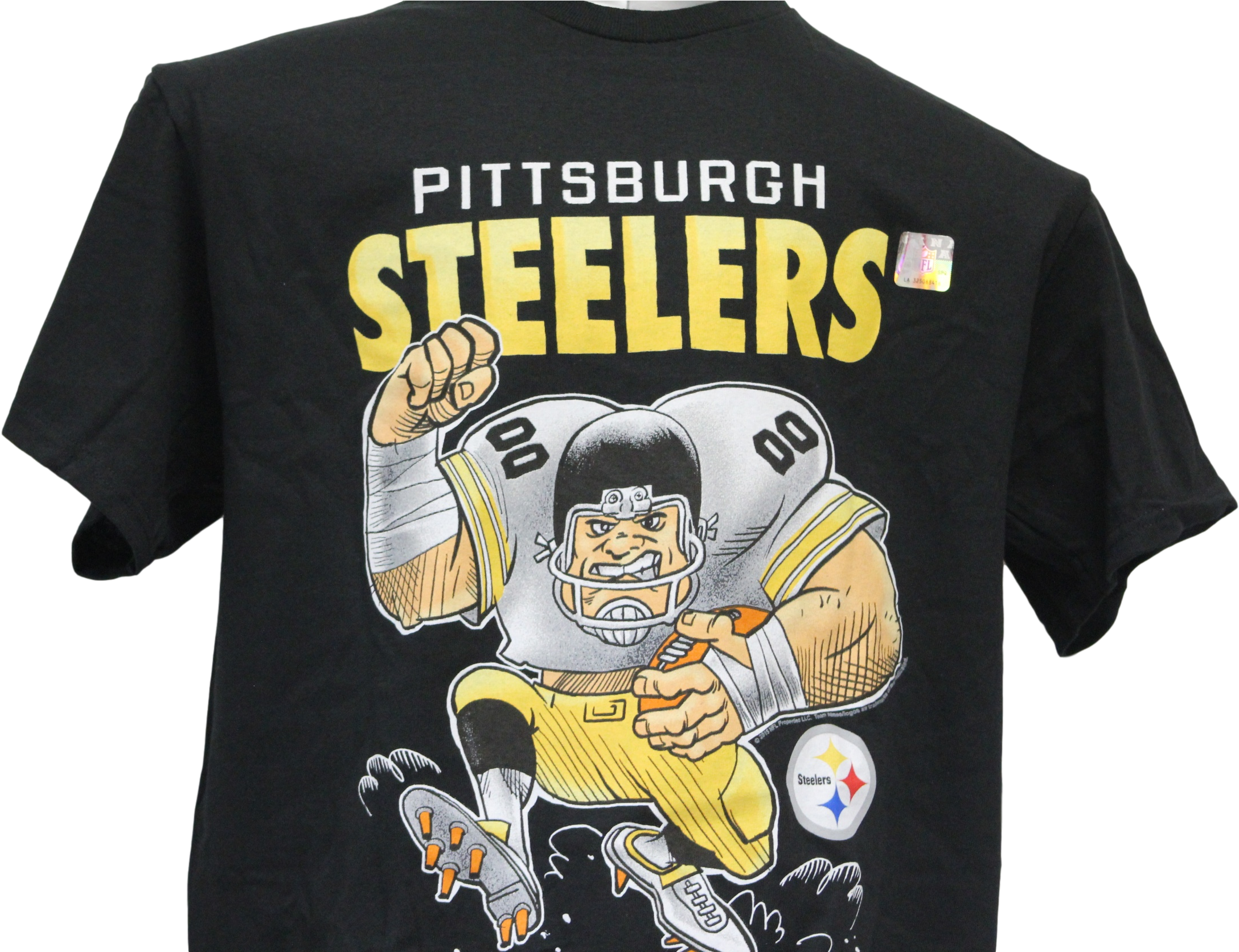 Nfl Pittsburgh Steelers Nfl Team Apparel Tee Shirt - Cartoon (2508x1672), Png Download