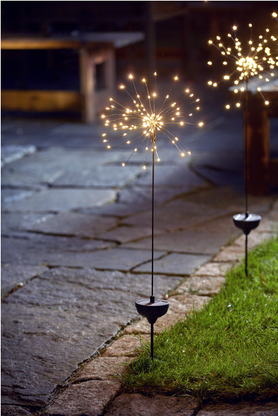 Solar Decoration Firework Solar - Landscape Lighting (600x600), Png Download