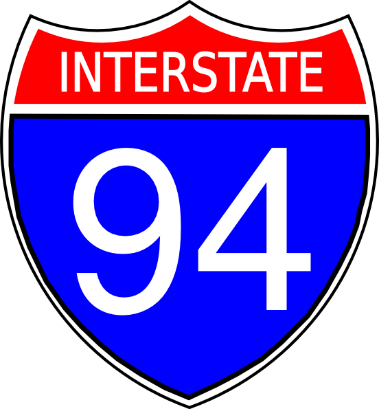 Interstate Highway Sign (552x595), Png Download