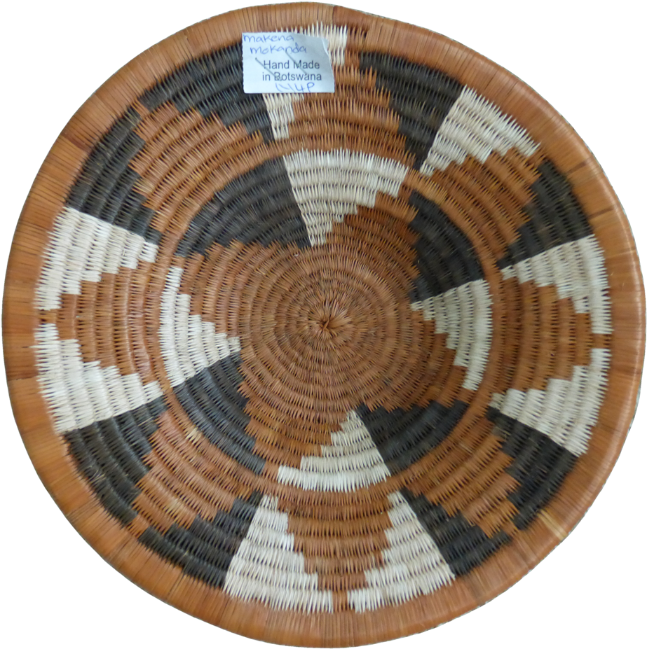 Hand Woven Open Basket Made In Africa - Circle (1417x1063), Png Download