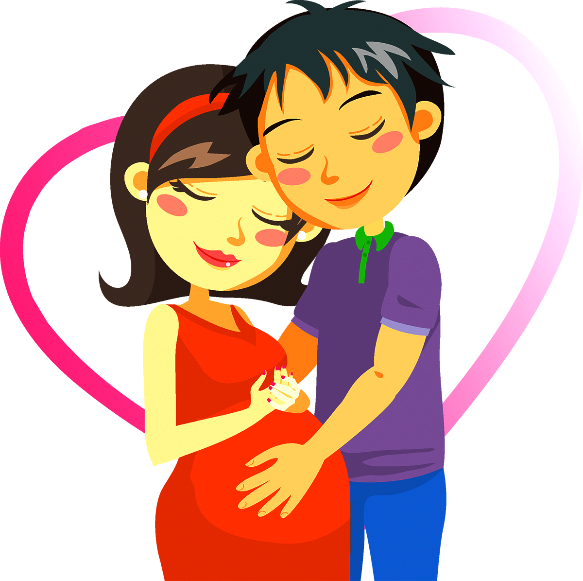 India Clipart Pregnant - Pregnant Cartoon (1200x1195), Png Download
